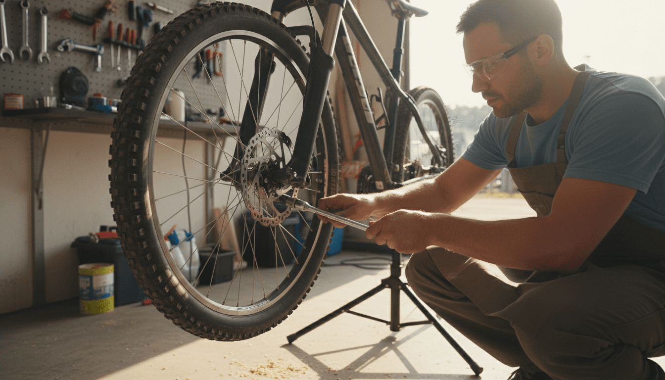 Brake adjustment on a bicycle